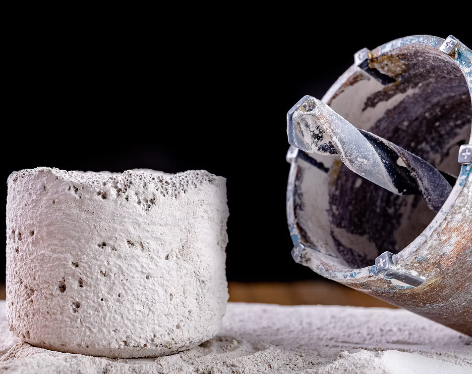 Concrete coring drill bits